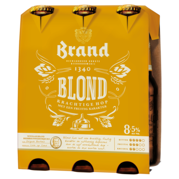brand blond set van 6 a 0,30 liter